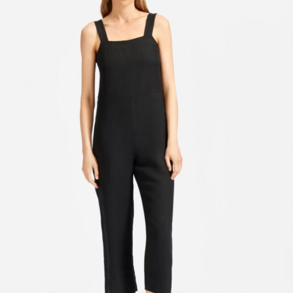 The Linen Square-Neck Jumpsuit